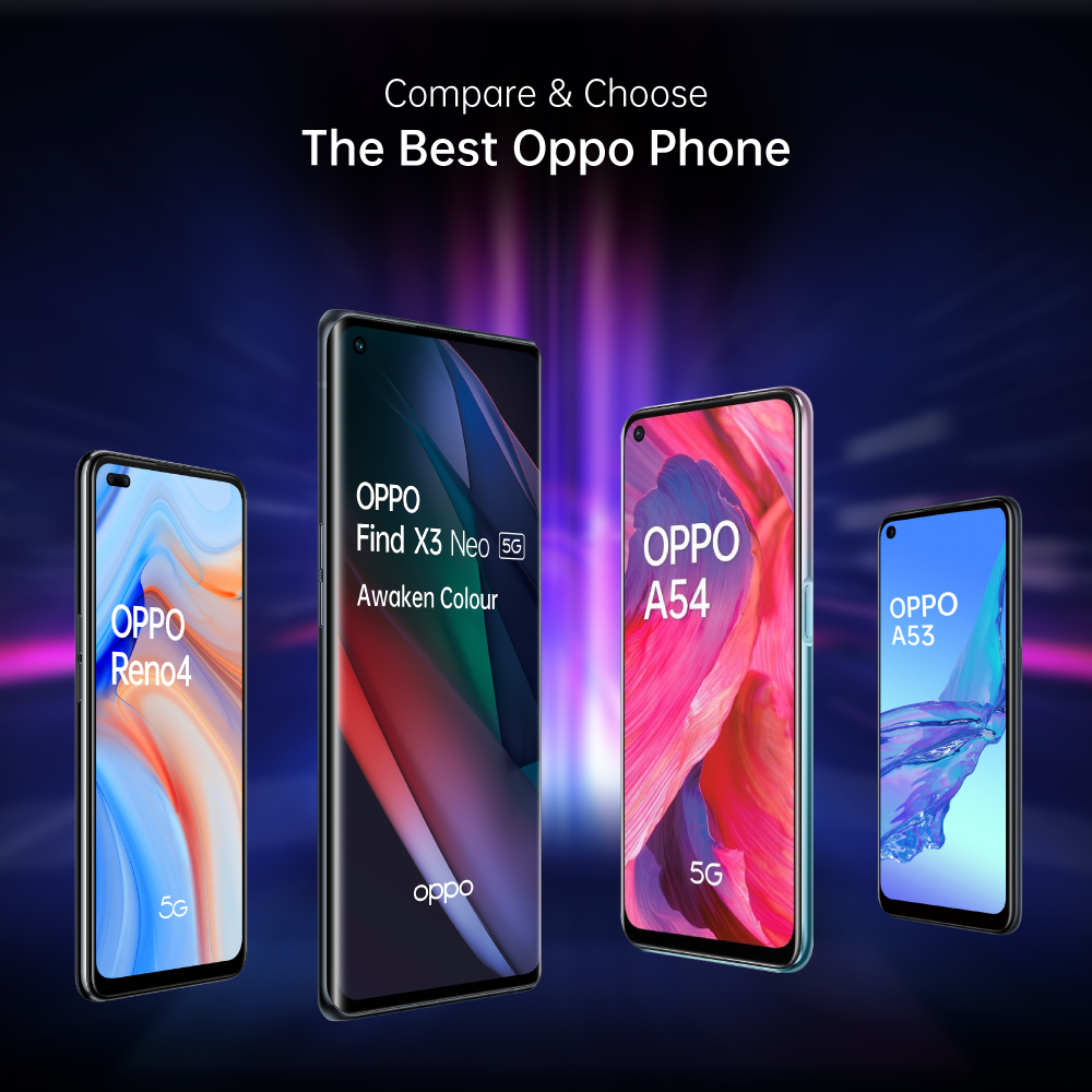 OPPO Compare Mobile Phones Specs, Prices